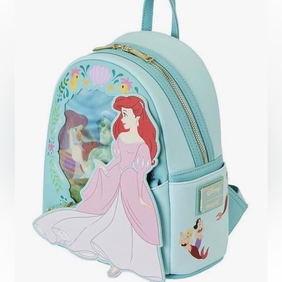Loungefly Disney Little Mermaid Lenticular mini Backpack - Picture 2 of 15